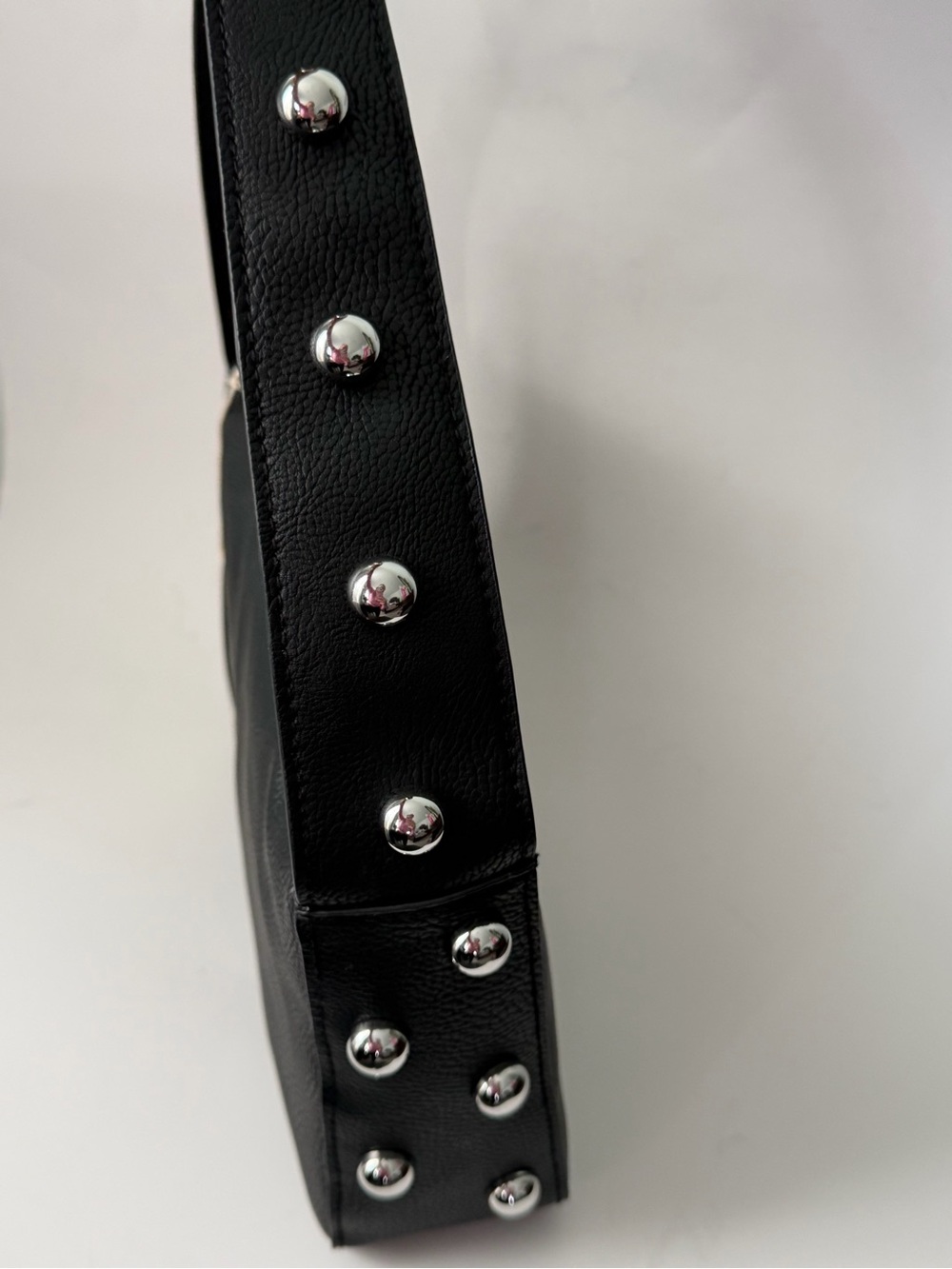 Universal Thread Black Shoulder Bag with Silver Stud Accents - Picture 8 of 12